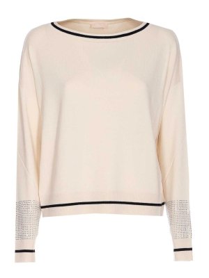 Liu Jo: maglia collo rotondo - Maglione beige
