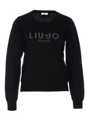 Liu Jo: crew necks - Black Sweater