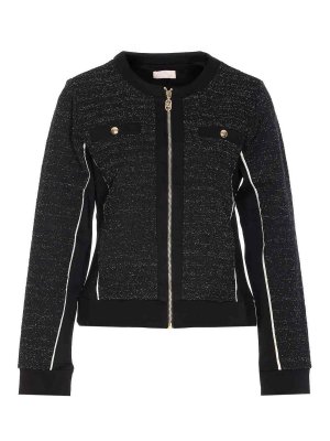 Liu Jo: maglia collo rotondo - Chiusura a zip del maglione nero