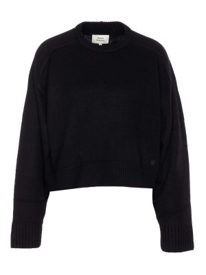 LOULOU STUDIO: crew necks - Black Bruzzi Sweater