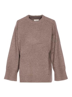 LOULOU STUDIO: crew necks - Beige Safi Sweater