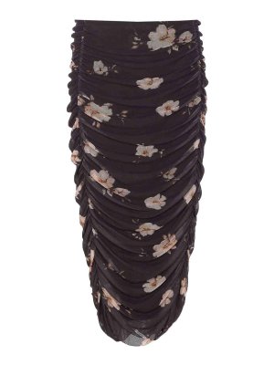 MAR DE MARGARITAS: Knee length skirts & Midi - Black Nerea Skirt