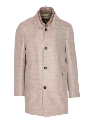 MOORER: padded jackets - Beige Monferrato Down Jacket