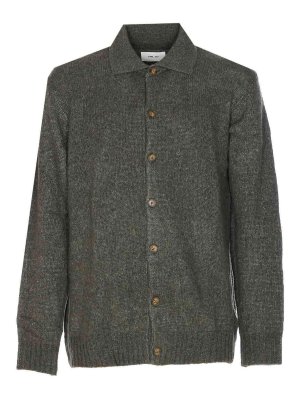NN.07: cardigans - Green Viggo Cardigan Frontal Buttons Closure