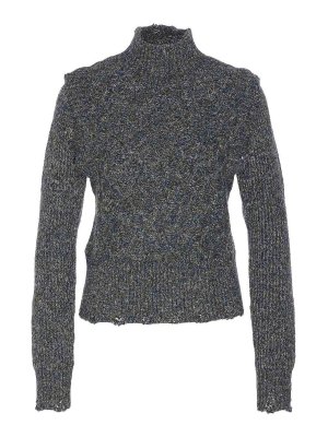 Pinko: crew necks - Blue Proud Mary Sweater