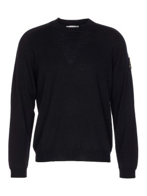 PREMIATA: Suéteres con cuello pico - Suéter Cuello Redondo - Negro