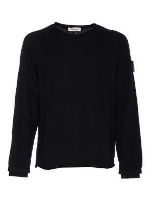 PREMIATA: Suéteres con cuello pico - Suéter Cuello Redondo - Negro