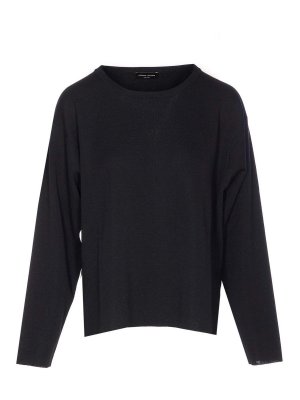 ROBERTO COLLINA: crew necks - Black Sweater