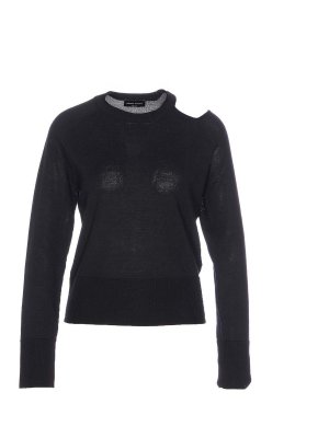 ROBERTO COLLINA: crew necks - Black Sweater