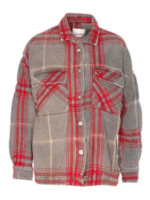 TRUE AVENUE: casual jackets - Checked Amelia Jacket Buttons Closure