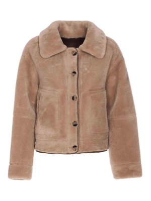 URBANCODE: 毛皮＆シアリングコート - 毛皮/ムートンコート - ベージュ