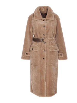 URBANCODE: short coats - Taupe White Coat