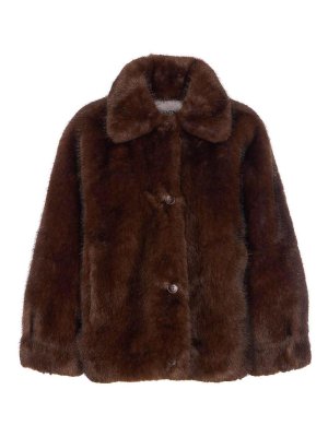 VALENTINI 1972: Fourrure - Manteau En Fourrure - Marron