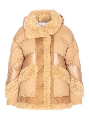 VEGANCODE: padded jackets - Beige Down Jacket