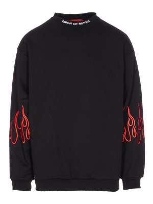 VISION OF SUPER: Sudaderas y suéteres - Sudadera - Negro