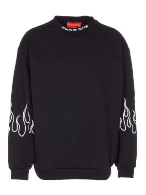 VISION OF SUPER: Sudaderas y suéteres - Sudadera - Negro
