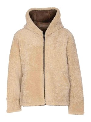 YVES SALOMON: Fur & Shearling Coats - Reversible Aviateur Shearling Jacket