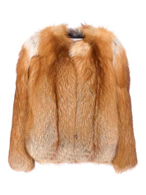 YVES SALOMON: Pelz und Shearling - Pelz - Orange