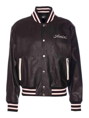 AMIRI: レザージャケット - レザージャケット - ブルー