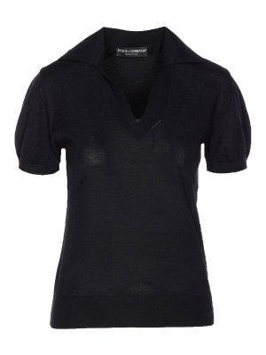 DOLCE & GABBANA: polo shirts - Cashmere pole Sweater