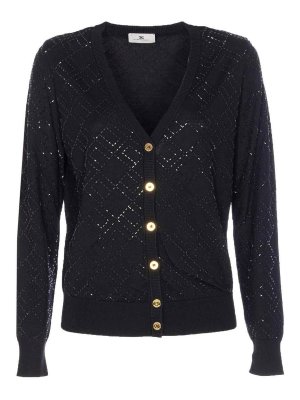 ELISABETTA FRANCHI: cardigan - CHIUSA BLACH CARDIGAN CHIUSA