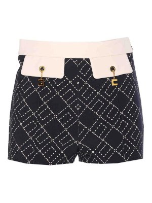 ELISABETTA FRANCHI: Hosen Shorts - Shorts - Schwarz