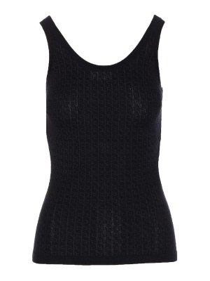 ELISABETTA FRANCHI: Tops & Tank tops - Black Top
