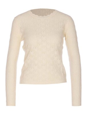 Isabel Marant Etoile: Suéteres con cuello pico - Suéter Cuello Redondo - Blanco