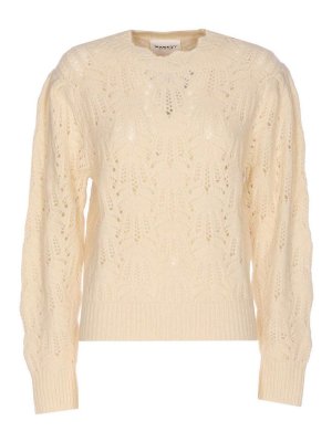Isabel Marant Etoile: Suéteres con cuello pico - Suéter Cuello Redondo - Blanco