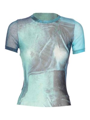 JEAN PAUL GAULTIER: t-shirts - Mesh Baby T-Shirt Water Print