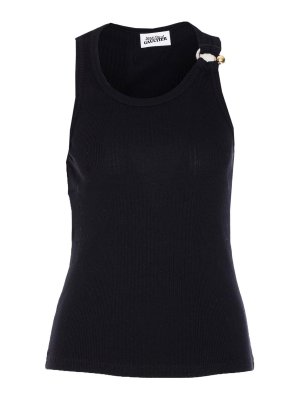 JEAN PAUL GAULTIER: Tops & Tank tops - The Black Piercing Tank Top