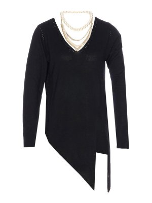 Liu Jo: crew necks - Black Round Neck