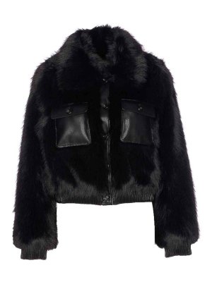 Liu Jo: Abrigos de borreguito y piel  - Abrigo De Piel - Negro