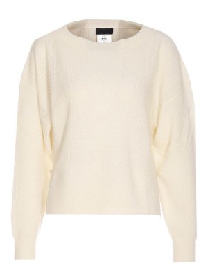 Liu Jo: Suéteres con cuello pico - Suéter Cuello Redondo - Blanco