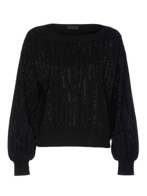 Liu Jo: crew necks - Black Sweatercrewneck