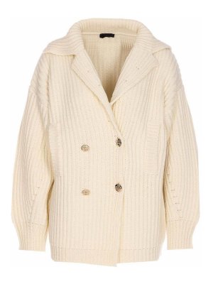 Liu Jo: cappotti corti - Cappotto di lana bianca