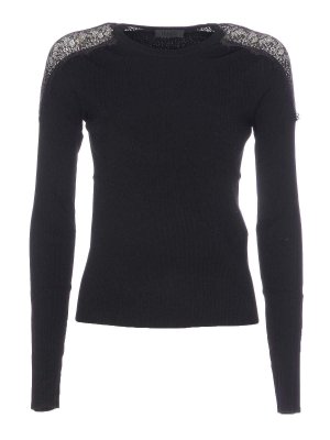 Liu Jo: crew necks - Black Sweater