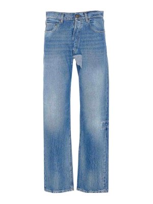 Maison Margiela: Jeans boot-cut - Jeans Boot-Cut - Azul