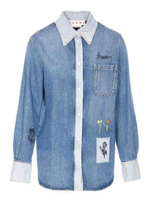 Marni: Camisas - Camisa - Azul