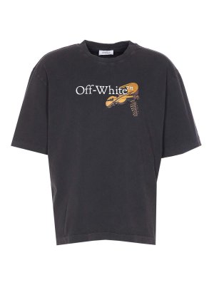 OFF-WHITE: T-shirts - T-Shirt - Noir