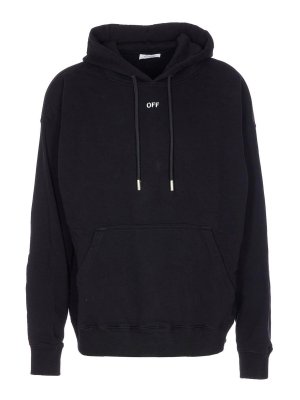 OFF-WHITE: Sweatshirts & Sweaters - Brush Arrow Skate Hoodie
