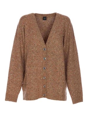Pinko: cardigan - Cardigan marrone