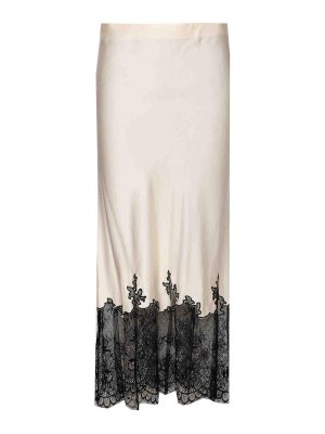 TWINSET: Jupes midi et au genou - Jupe Midi - Blanc