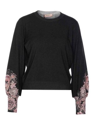 TWINSET: crew necks - Black Sweater
