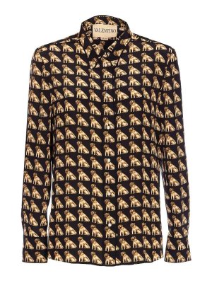 VALENTINO GARAVANI: shirts - Black And Beige Shirt