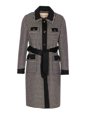 VALENTINO GARAVANI: short coats - Micro Vichy Coat