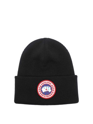 Canada Goose: cappelli - Cappello da toque nero nero