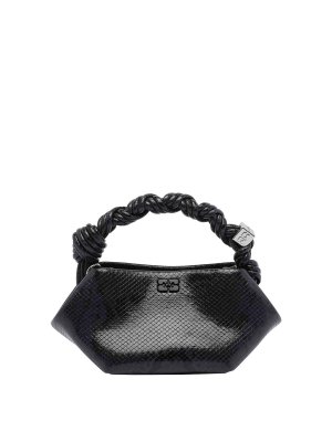 GANNI: totes bags - Mini Bou Snake Handbag