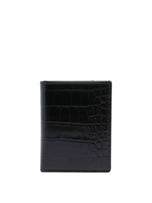 TOM FORD: wallets & purses - Croco Print Card Holder