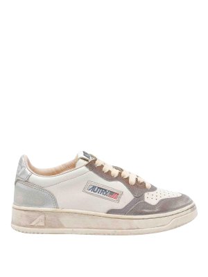 AUTRY: sneakers - Sneaker basse di beige super vintage medaglia